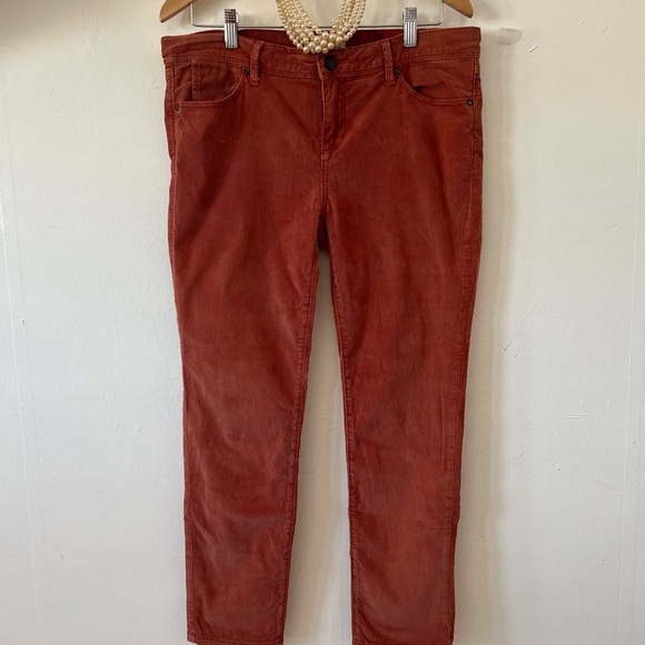 EUC Free People corduroys 29 cinnamon burnt orange spring transition 5 pocket - Picture 7 of 10